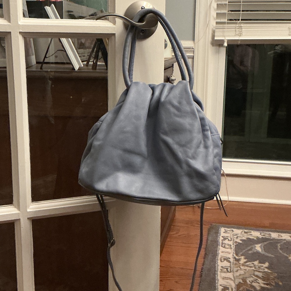 HOBO Soft Gathered Crossbody bag in Slate Blue